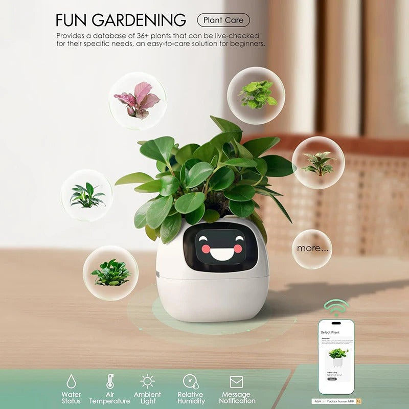 Smart AI Plant Pot – Self-Watering Intelligent Planter with App Control
